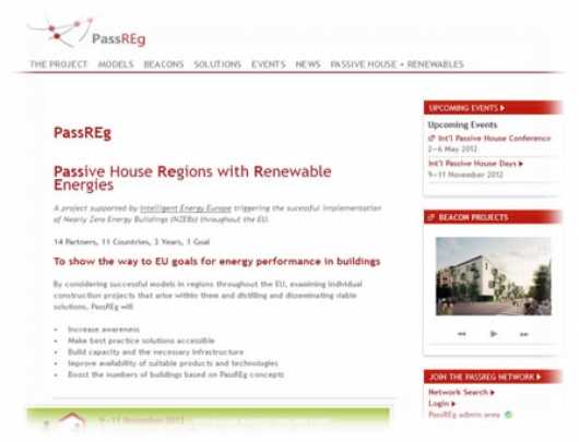 Početna stranica www  PassREg projekta